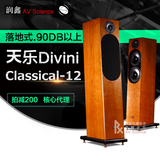 DIVINI台湾天乐C12 木质无源落地音响原装专业HIFI发烧音箱