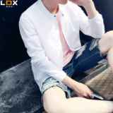 2016夏季韩版潮流休闲纯色薄款夹克户外男装修身长袖外套防晒衣服