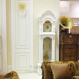 客厅欧式白色落地钟实木机械中式古典风格立钟豪华大气经典大座钟