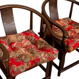 中式实木沙发垫带靠背 红木质三人沙发垫 布艺坐垫加厚冬海绵垫子