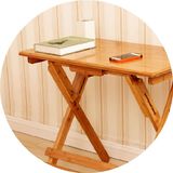 楠竹儿童学习桌可升降折叠桌子实木方桌简约餐桌学生书桌写字桌台