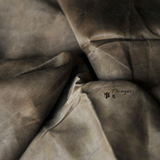 莨绸香云纱面料－100%真丝中式古风做旧高品质重磅咖土色／半米价