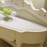 日本进口pvc透明软玻璃桌布防水水晶板磨砂 书桌垫餐桌垫异形订做