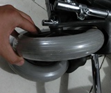 上海互邦手推轮椅轮子配件  8寸实心宽轮