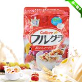 日本代购 卡乐比Calbee营养早餐水果颗粒果仁谷物即食燕麦片800G
