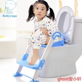宝贝时代 阶梯式辅助塑料坐便器 宝宝座便凳 婴幼儿马桶圈 座便器