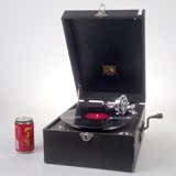 热卖古董留声机 英国小狗牌/HMV 101手提箱式唱机/78转手摇留声机