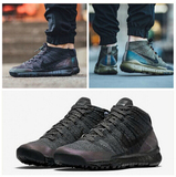 美国代购 Nike Flyknit Chukka 反光耐磨保暖 男士时尚跑步鞋