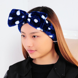 韩国可爱束发带洗脸发带 超柔法兰绒洗脸发箍头箍 敷面膜包头巾