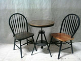 现代铁艺靠背餐椅实木桌椅组合酒吧桌椅咖啡餐厅靠背阳台桌椅休闲