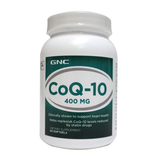 美国原装进口GNC健安喜辅酶Q10软胶囊400mg60粒高浓度COQ10心脏