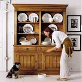 实木原木定制 美式法式欧式乡村家具 田园餐边柜组装储物柜碗柜