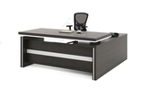 1.6米经理桌主管台黑白色老板办公桌大班桌1.8米班台电脑桌配矮柜