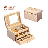 首饰盒木质欧式韩国公主饰品盒结婚生日礼物珠宝化妆收纳盒大