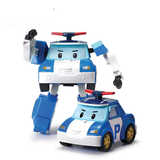 银辉POLI摇控机器人玩具 韩版变形警车珀利绿色海利直升机3岁男孩