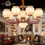 新中式古典吊灯 欧式灯具客厅灯餐厅水晶吊灯 卧室酒店锌合金灯饰