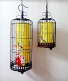 铁艺鸟笼灯吊灯仿古温馨酒店茶楼工程鸟笼吊灯过道灯餐厅阳台灯笼
