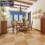 威利斯瓷砖 地中海仿古砖 美式客厅圆角地板砖 欧式复古防滑地砖