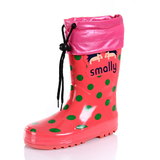 保暖雨鞋男女童加绒冬季小学生雪地雨鞋防滑加厚耐磨中筒雨靴包邮