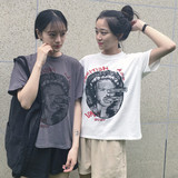 韩国ulzzang原宿bf风宽松短袖T恤学生女装夏季韩版潮半袖体恤上衣