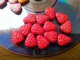 草莓彩糖 杯子蛋糕点棒棒糖装饰彩珠糖 DIY烘焙原料奶油裱花 500g