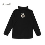 安奈儿女童装秋冬款 专柜正品 高领打底针织衫长袖T恤AG431336