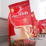 韩国Maxim麦馨咖啡500g 原味特浓速溶咖啡 无糖无奶纯黑咖啡