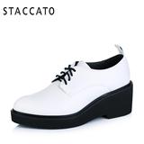 STACCATO/思加图秋季专柜同款羊皮厚底简约满帮女单鞋P9XH0CM5