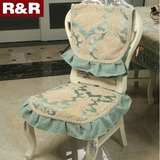 欧式餐椅垫套装 坐垫餐桌布椅子垫 椅套座垫秋冬现代桌旗新品定做