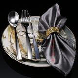 西餐盘子套装包邮欧式法式美式骨瓷样板房餐具餐盘牛排盘子刀叉勺