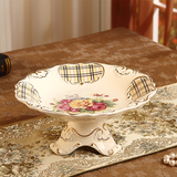 欧式奢华高档陶瓷水果盘果盆创意家居饰品客厅餐桌茶几摆件婚庆礼