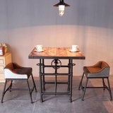 创意复古铁艺咖啡酒吧桌椅高简约家用客厅吧台桌椅 休闲桌办公桌