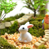 苔藓微景观多肉花盆摆件diy材料动漫游戏可爱小白兔子玩偶公仔