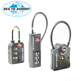 sea to summit防盗钥匙密码锁拉杆箱钢缆锁海关锁-TSA 认证旅行锁
