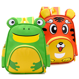 幼儿园书包儿童双肩背包青蛙老虎批发定做定制广告订制做LOGO印字