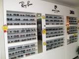 眼镜店整体设计/双层高档眼镜柜 弧形配件柜木质烤漆展柜多功能柜