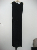 夏季新款专柜正品黑色修身显瘦无袖连衣裙HPOP321O原价798元
