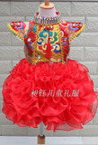 新款中国风女童唐装幼儿纱裙儿童旗袍纱裙古装公主服演出服装唐装