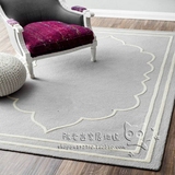 简约现代中式腈纶地毯欧式现代客厅地毯沙发卧室茶几玄关地垫定做