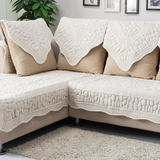 白色鹅卵石棉沙发垫布艺时尚坐垫高档四季沙发巾欧式沙发套
