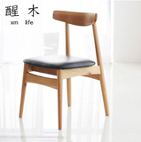 韩式日式 实木椅子简约餐桌餐椅组合白橡木电脑椅环保/客厅家具