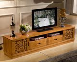 匠派家居纯实木电视柜组合优质橡木高端地柜简约中式家具全实木