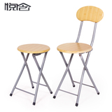 家用橡胶木成人餐椅钢管折叠椅子折叠凳子简易便携户外钓鱼休闲椅