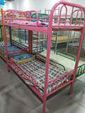 烤漆彩色儿童床上下床铁床高低床双层床幼儿园3-14岁铁架上下铺