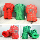卡通蜘蛛侠绿巨人拳击手套 创意毛绒玩具儿童孩子活动生日礼物