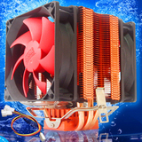 超频三红海10增强版cpu散热器AMD 775/115X/1366静音3热管CPU风扇