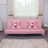 日式布艺可折叠沙发床1.8米 1.5米 实木午休两用单人双人沙发简易