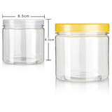 高8.5cm*8.5cm透明密封罐塑料罐子食品罐塑料瓶透明食品瓶子批发