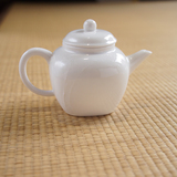 【敦睦窑】台湾茶器 德化白瓷 茶壶 堆雕 小方壶 茶席 茶具