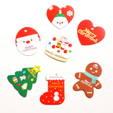可爱小清新圣诞节礼物标签纸留言吊牌烘培装饰卡片韩国创意文具